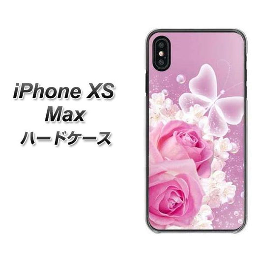 iPhone XS Max 高画質仕上げ 背面印刷 ハードケース【1166 ローズロマンス】