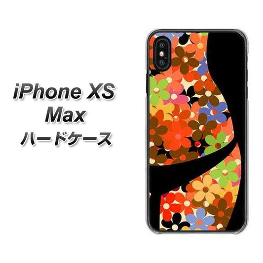 iPhone XS Max 高画質仕上げ 背面印刷 ハードケース【1258 フラワーボディ】