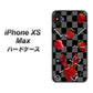 iPhone XS Max 高画質仕上げ 背面印刷 ハードケース【AG833 苺パンク（黒）】