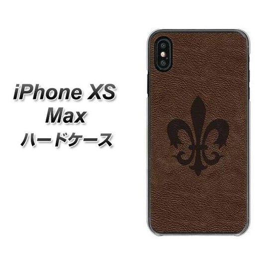 iPhone XS Max 高画質仕上げ 背面印刷 ハードケース【EK823  レザー風ユリ】