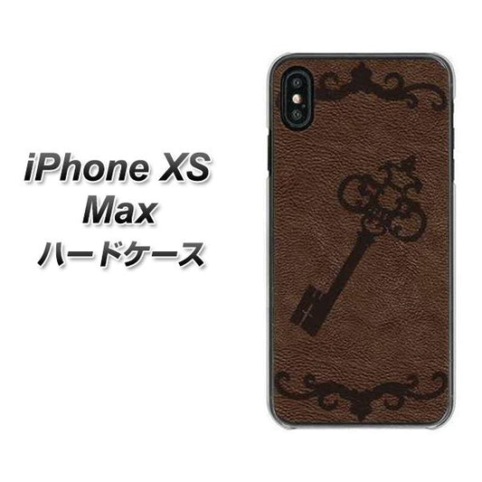 iPhone XS Max 高画質仕上げ 背面印刷 ハードケース【EK824  レザー風アンティークキー】
