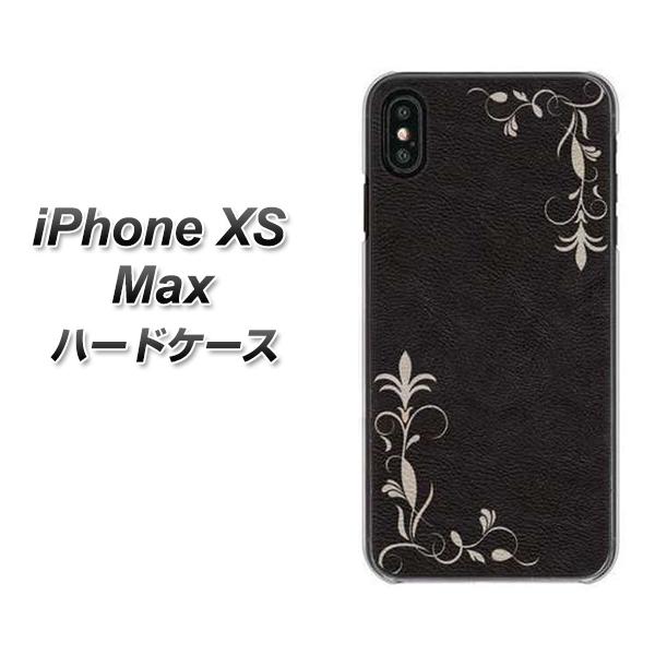 iPhone XS Max 高画質仕上げ 背面印刷 ハードケース【EK825 レザー風グラスフレーム】