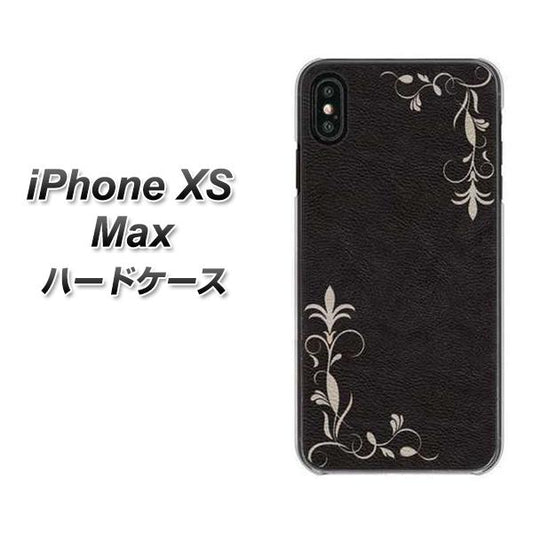 iPhone XS Max 高画質仕上げ 背面印刷 ハードケース【EK825 レザー風グラスフレーム】