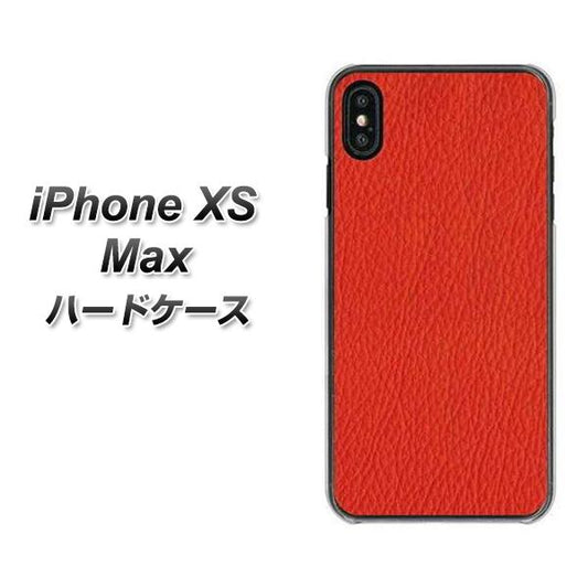 iPhone XS Max 高画質仕上げ 背面印刷 ハードケース【EK852 レザー風レッド】