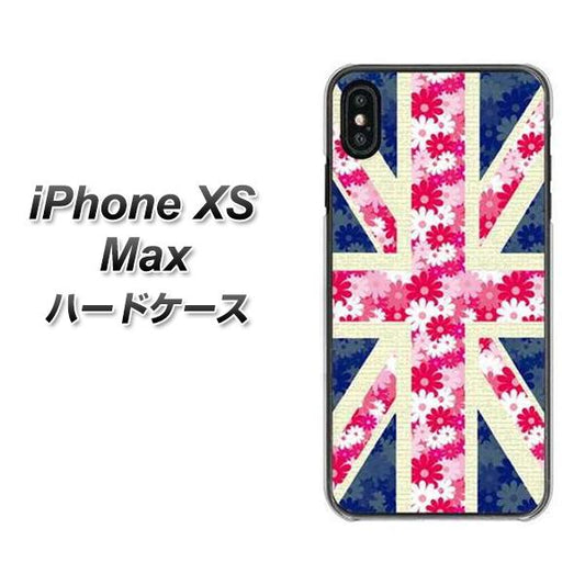 iPhone XS Max 高画質仕上げ 背面印刷 ハードケース【EK894 ユニオンジャックフラワー】