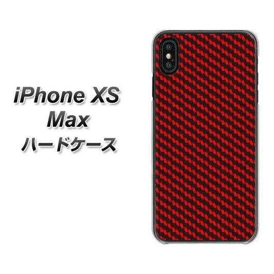 iPhone XS Max 高画質仕上げ 背面印刷 ハードケース【EK906 レッドカーボン】