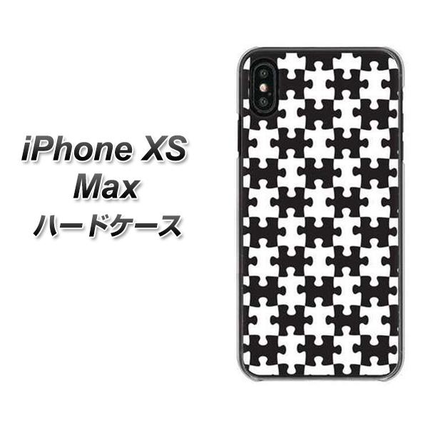 iPhone XS Max 高画質仕上げ 背面印刷 ハードケース【IB903  ジグソーパズル_モノトーン】