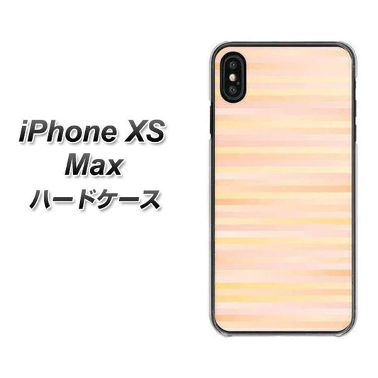 iPhone XS Max 高画質仕上げ 背面印刷 ハードケース【IB909 グラデーションボーダー_オレンジ】