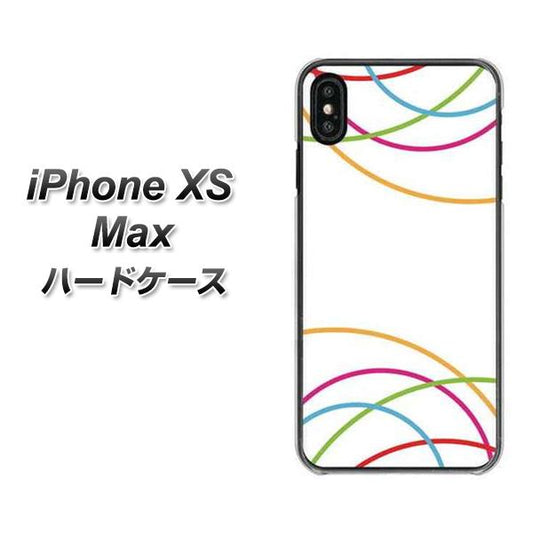 iPhone XS Max 高画質仕上げ 背面印刷 ハードケース【IB912  重なり合う曲線】