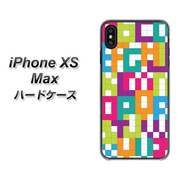iPhone XS Max 高画質仕上げ 背面印刷 ハードケース【IB916  ブロックアルファベット】