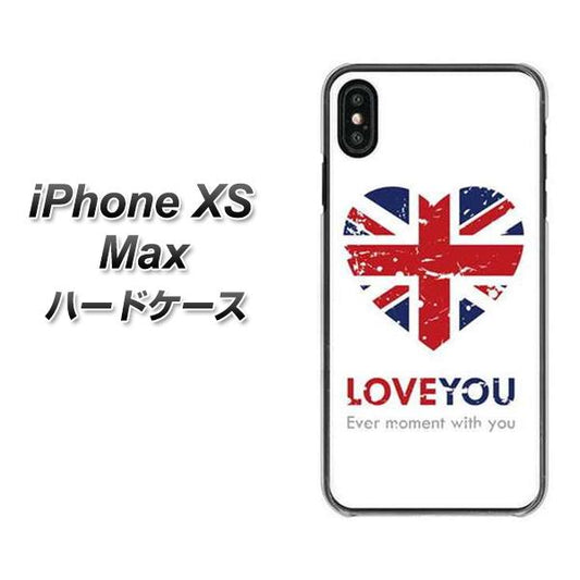 iPhone XS Max 高画質仕上げ 背面印刷 ハードケース【SC803 ユニオンジャック ハートビンテージ】