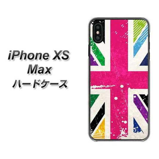 iPhone XS Max 高画質仕上げ 背面印刷 ハードケース【SC806 ユニオンジャック ピンクビンテージ】