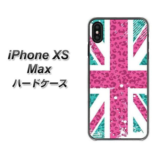 iPhone XS Max 高画質仕上げ 背面印刷 ハードケース【SC807 ユニオンジャック ピンクヒョウ柄】