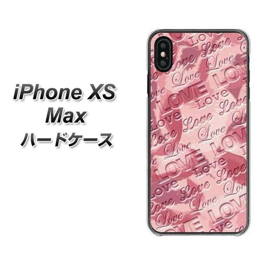 iPhone XS Max 高画質仕上げ 背面印刷 ハードケース【SC844 フラワーヴェルニLOVE（ローズヴェルール）】