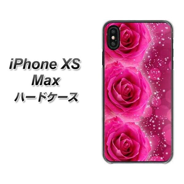 iPhone XS Max 高画質仕上げ 背面印刷 ハードケース【VA815 3連のバラ】