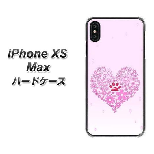 iPhone XS Max 高画質仕上げ 背面印刷 ハードケース【YA956 ハート03 素材クリア】