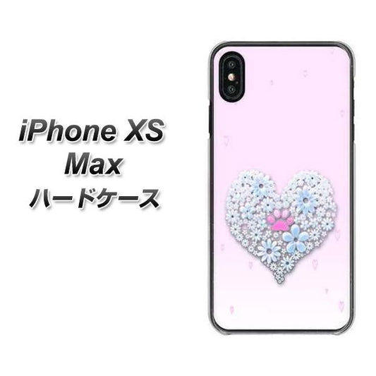 iPhone XS Max 高画質仕上げ 背面印刷 ハードケース【YA958 ハート05 素材クリア】