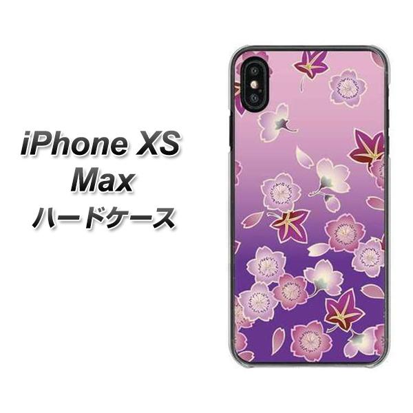 iPhone XS Max 高画質仕上げ 背面印刷 ハードケース【YJ324 和柄 桜 もみじ】