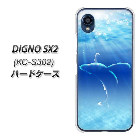 DIGNO SX2 KC-S302 高画質仕上げ 背面印刷 ハードケース【1047 海の守り神くじら】