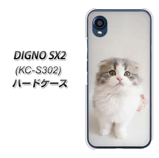 DIGNO SX2 KC-S302 高画質仕上げ 背面印刷 ハードケース【VA803 まっていますネコ】