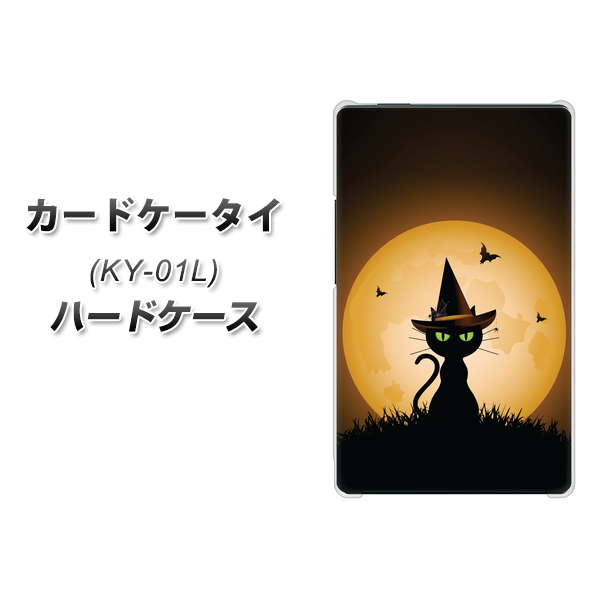 docomo カードケータイ KY-01 高画質仕上げ 背面印刷 ハードケース【440 猫の魔法使い】