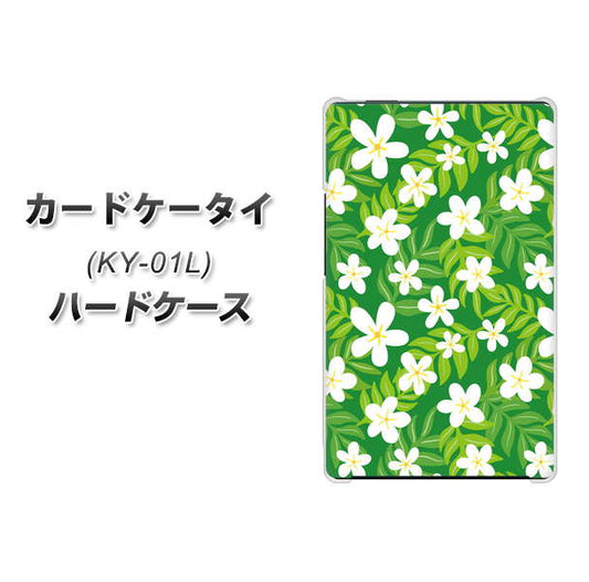 docomo カードケータイ KY-01 高画質仕上げ 背面印刷 ハードケース【760 ジャスミンの花畑】
