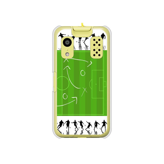 キッズケータイ KY-41C docomo 高画質仕上げ 背面印刷 ハードケース【304 サッカー戦略ボード】