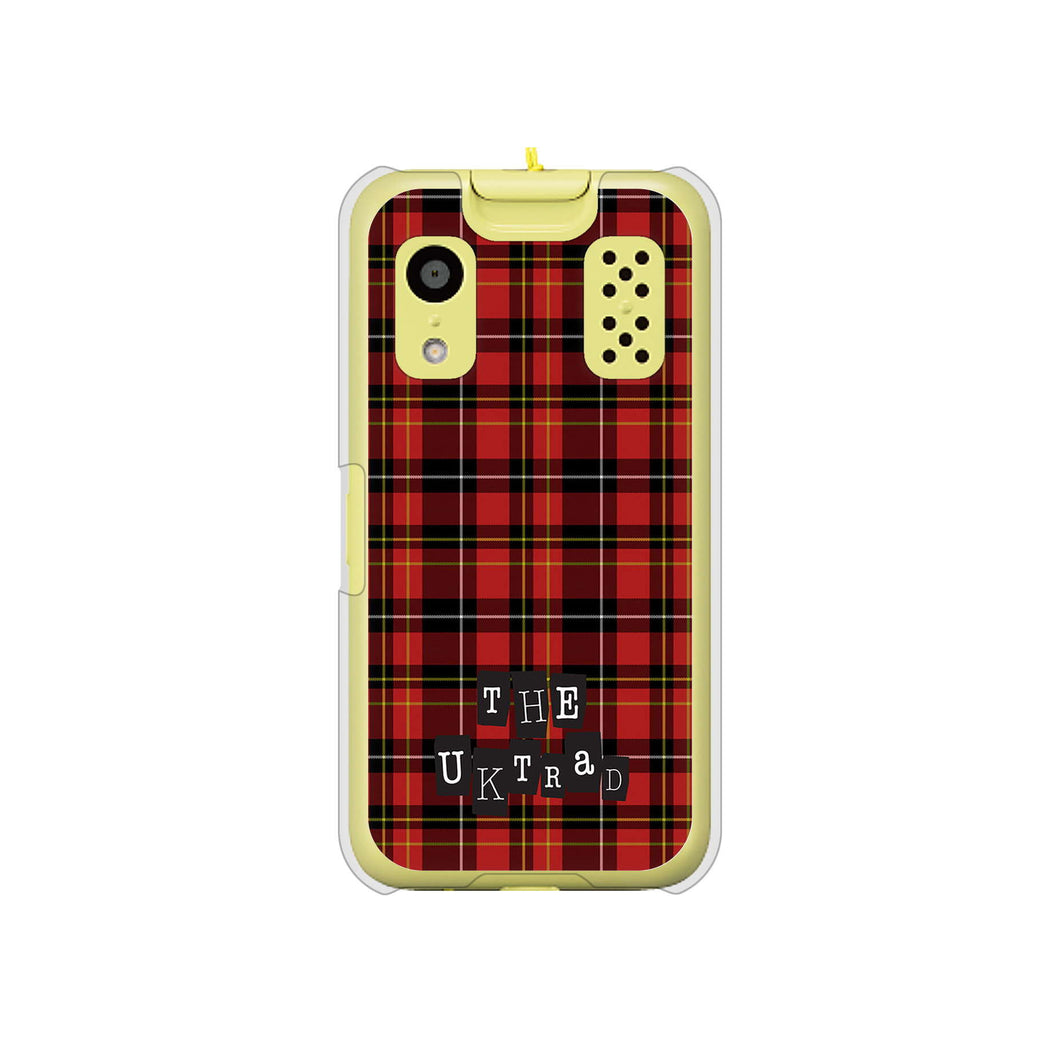 キッズケータイ KY-41C docomo 高画質仕上げ 背面印刷 ハードケース【547 THEチェック】