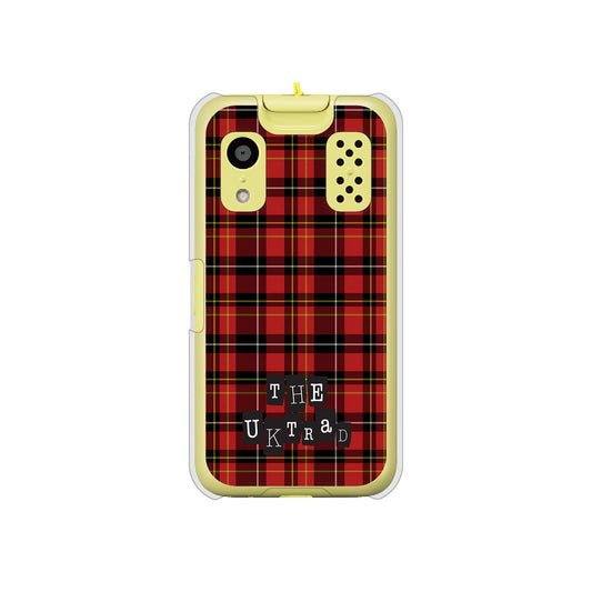 キッズケータイ KY-41C docomo 高画質仕上げ 背面印刷 ハードケース【547 THEチェック】