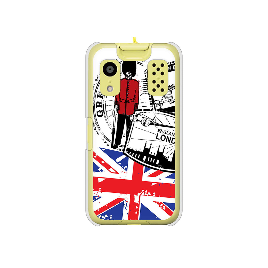 キッズケータイ KY-41C docomo 高画質仕上げ 背面印刷 ハードケース【574 ＬＯＮＤＯＮ】