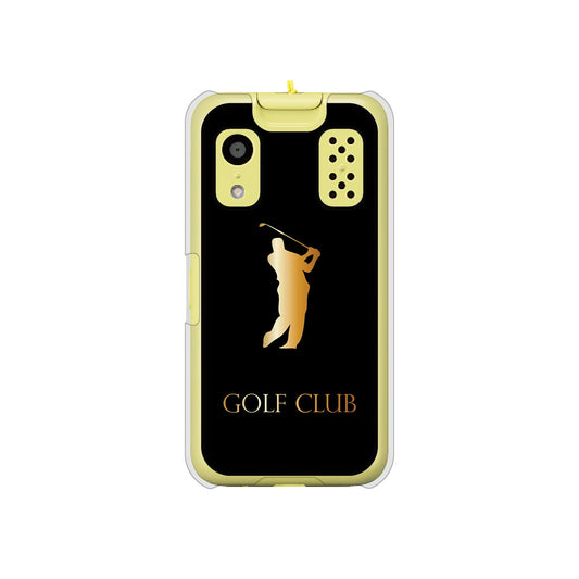 キッズケータイ KY-41C docomo 高画質仕上げ 背面印刷 ハードケース【610 GOLFCLUB】