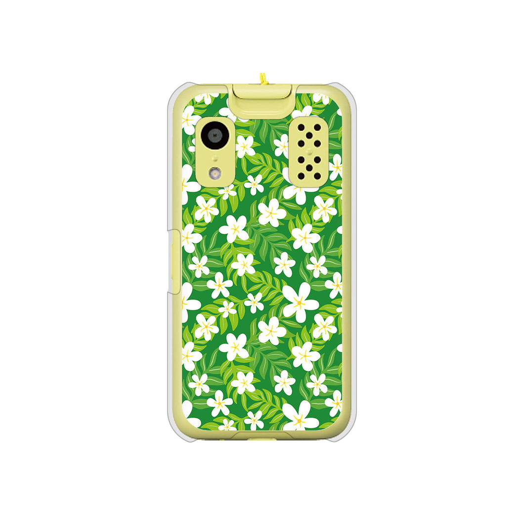 キッズケータイ KY-41C docomo 高画質仕上げ 背面印刷 ハードケース【760 ジャスミンの花畑】