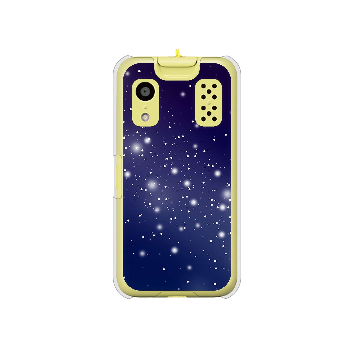 キッズケータイ KY-41C docomo 高画質仕上げ 背面印刷 ハードケース【1271 天空の川】