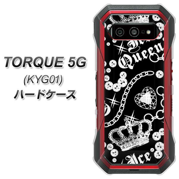 au トルク 5G KYG01 高画質仕上げ 背面印刷 ハードケース【187 ゴージャス クラウン】