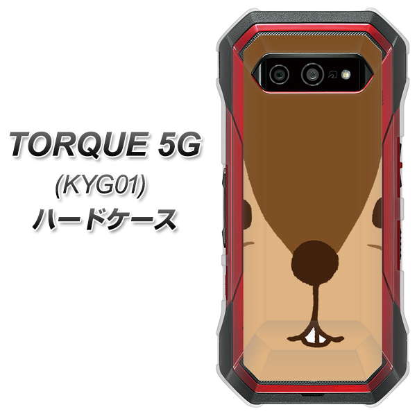 au トルク 5G KYG01 高画質仕上げ 背面印刷 ハードケース【349 りす】