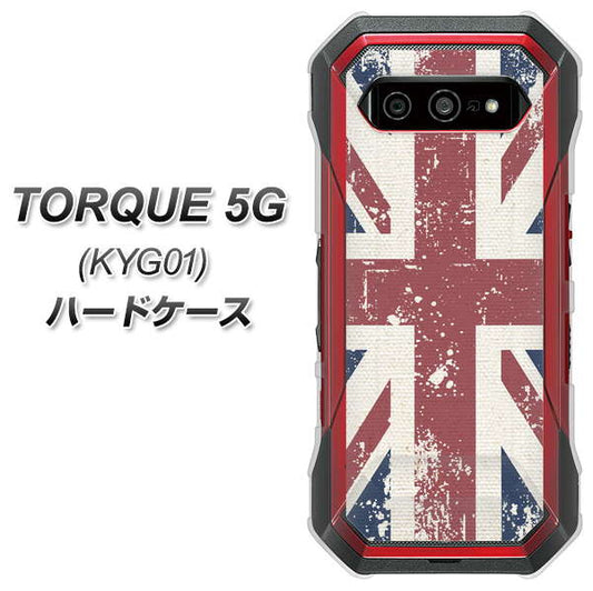 au トルク 5G KYG01 高画質仕上げ 背面印刷 ハードケース【506 ユニオンジャック ビンテージ】