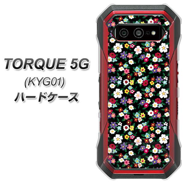 au トルク 5G KYG01 高画質仕上げ 背面印刷 ハードケース【778 マイクロリバティプリントBK】