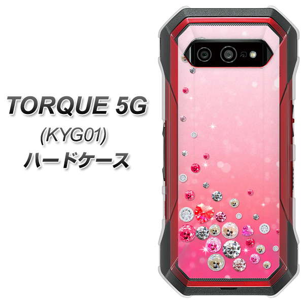 au トルク 5G KYG01 高画質仕上げ 背面印刷 ハードケース【SC822 スワロデコ風プリント】