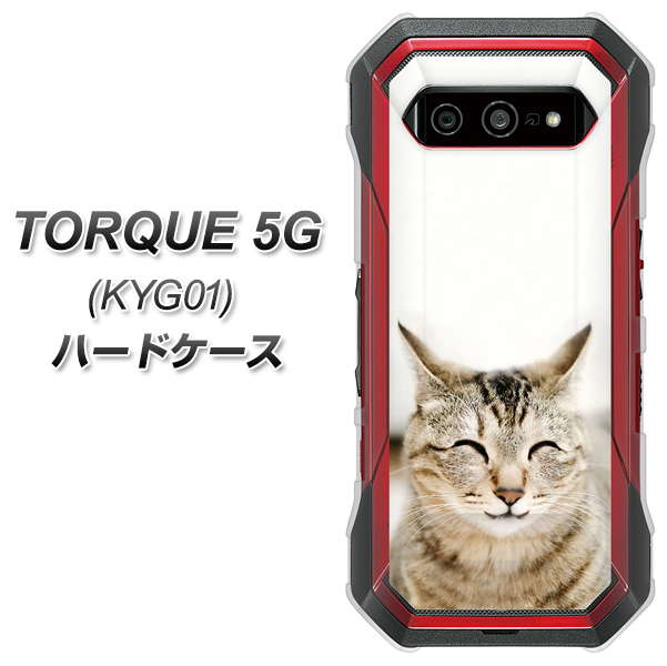 au トルク 5G KYG01 高画質仕上げ 背面印刷 ハードケース【VA801 笑福ねこ】