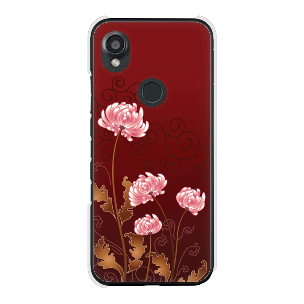 DIGNO SX3 KYG02 au 高画質仕上げ 背面印刷 ハードケース 【375 優美な菊】