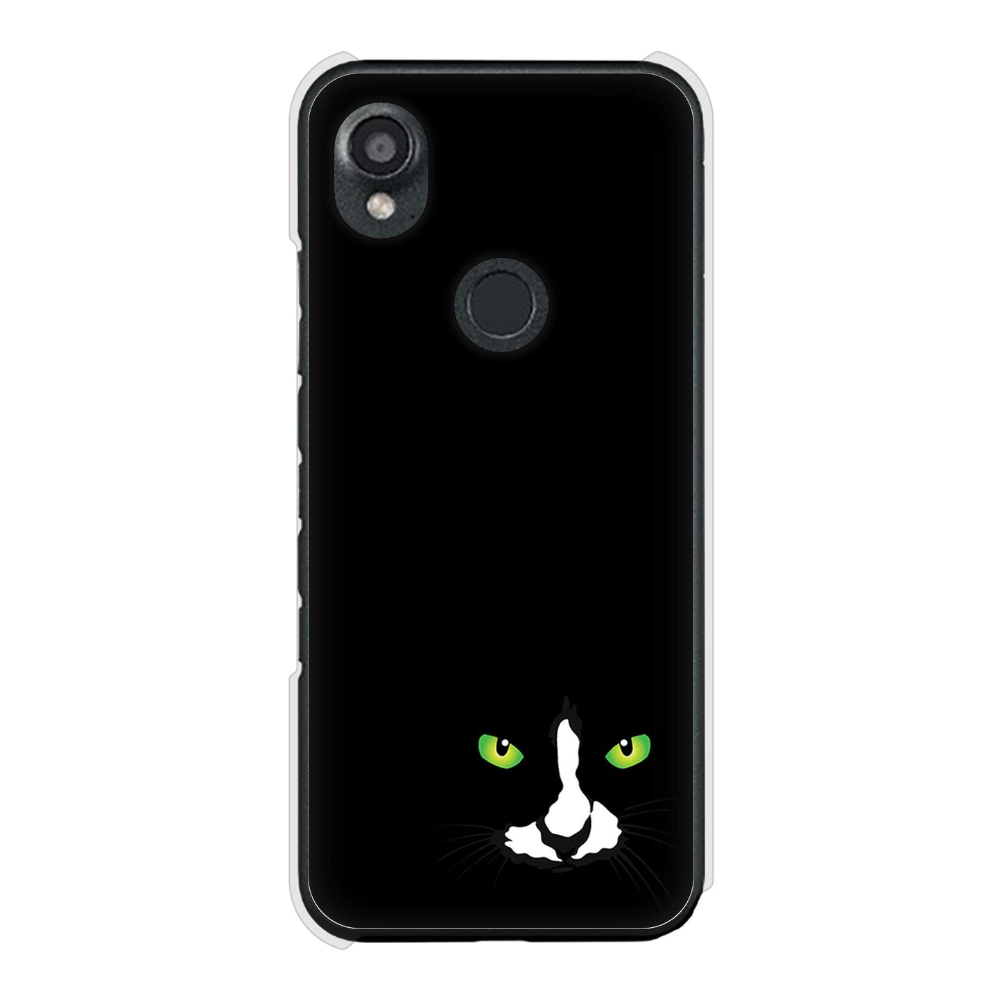 DIGNO SX3 KYG02 au 高画質仕上げ 背面印刷 ハードケース 【398 黒ネコ】
