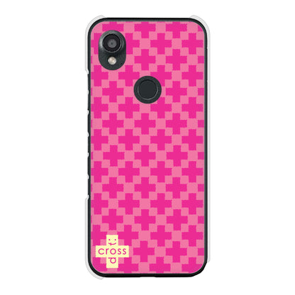 DIGNO SX3 KYG02 au 高画質仕上げ 背面印刷 ハードケースクロスドット