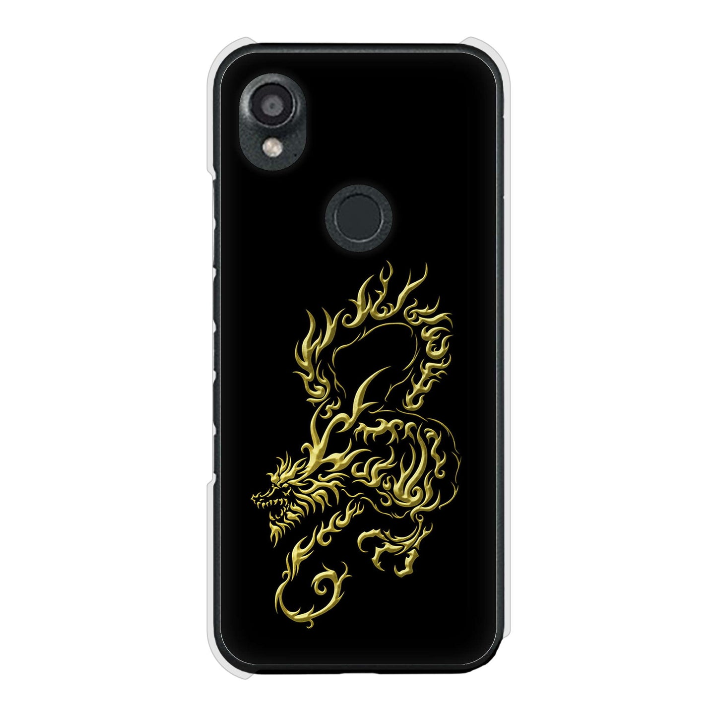 DIGNO SX3 KYG02 au 高画質仕上げ 背面印刷 ハードケース 【VA831 闇と龍】