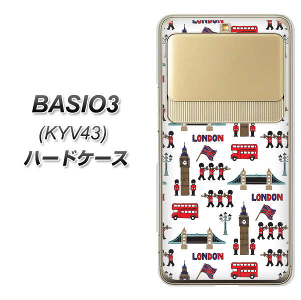 au ベイシオ3 KYV43 高画質仕上げ 背面印刷 ハードケース【EK811 ロンドンの街】