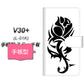 docomo V30+ L-01K 高画質仕上げ プリント手帳型ケース(通常型)【YE906 ローズ】