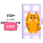 docomo V30+ L-01K 高画質仕上げ プリント手帳型ケース(通常型)【YF822 にゃんこ】