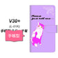docomo V30+ L-01K 高画質仕上げ プリント手帳型ケース(通常型)【YF986 ミャウ07】