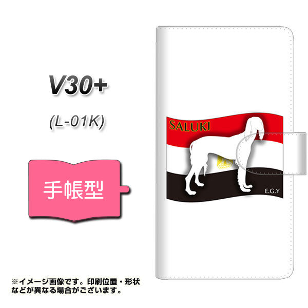 docomo V30+ L-01K 高画質仕上げ プリント手帳型ケース(通常型)【ZA842  サルーキ】