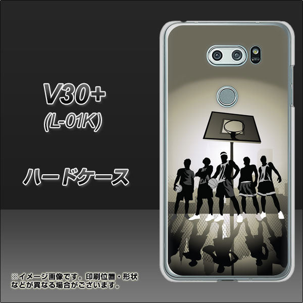 docomo V30+ L-01K 高画質仕上げ 背面印刷 ハードケース【389 クールバスケ】