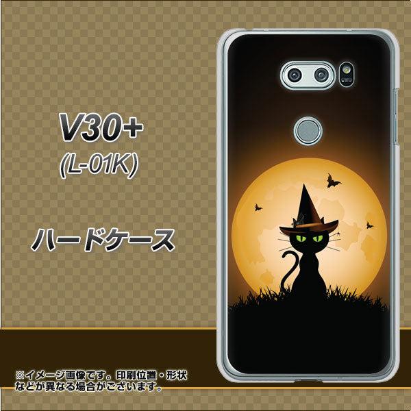 docomo V30+ L-01K 高画質仕上げ 背面印刷 ハードケース【440 猫の魔法使い】
